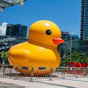 inflatable yellow duck